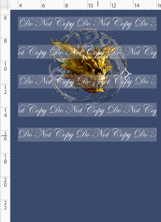 Fire and Blood-Panel-Skull-blue-child