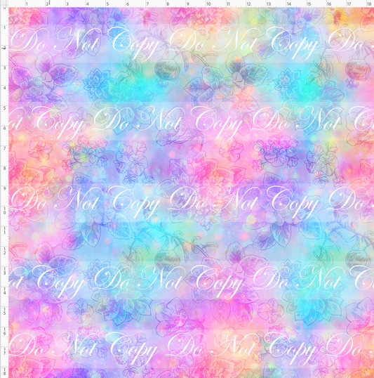 Forever Frozen - background - colorful flowers