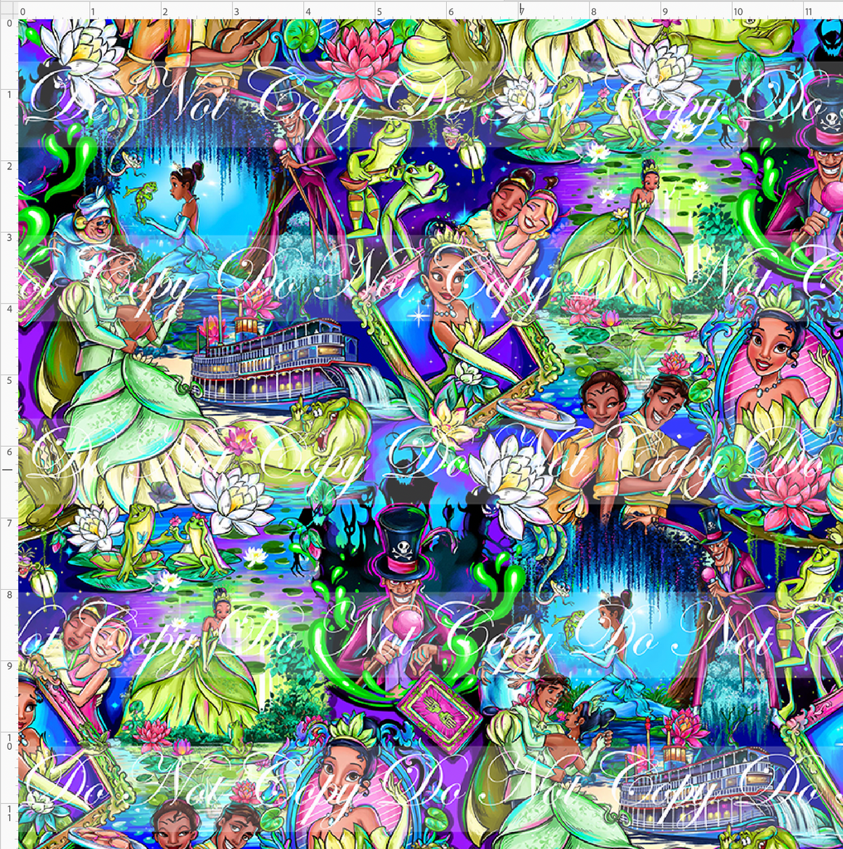 Frogs & Fireflies-Main-Blue-Regular Scale