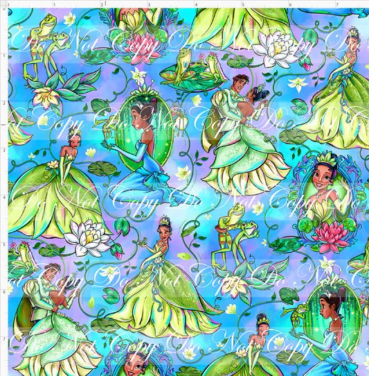 Frogs & Fireflies-Princess-blue purple-Small Scale