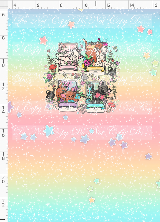 Garden Seed Packet-Cats-panel-colorful-child