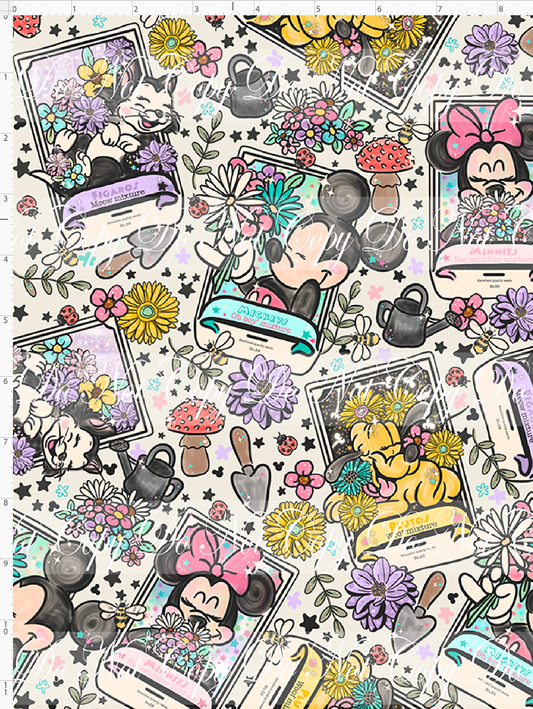 Garden Seed Packet-Mouse and Friends-off white-regular scale