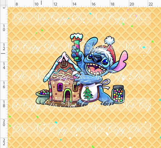 Gingerbread 626-Panel-House-waffle-adult