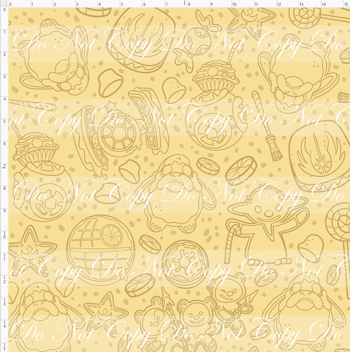 Gingerbread Galaxy - cookie outlines - large scale