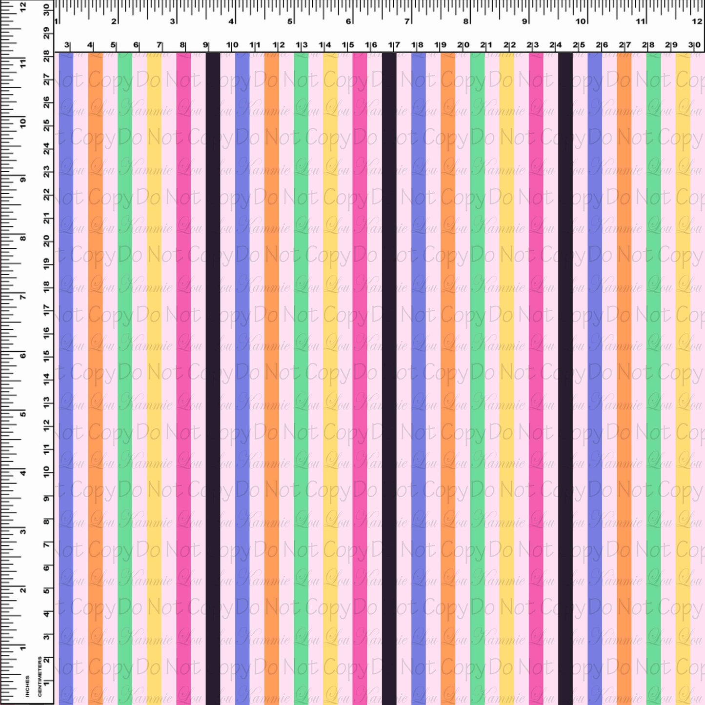 Halloween Cruise - .25 Inch Stripes - Pink