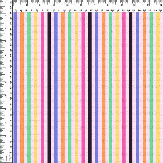 Halloween Cruise - .25 Inch Stripes - Pink