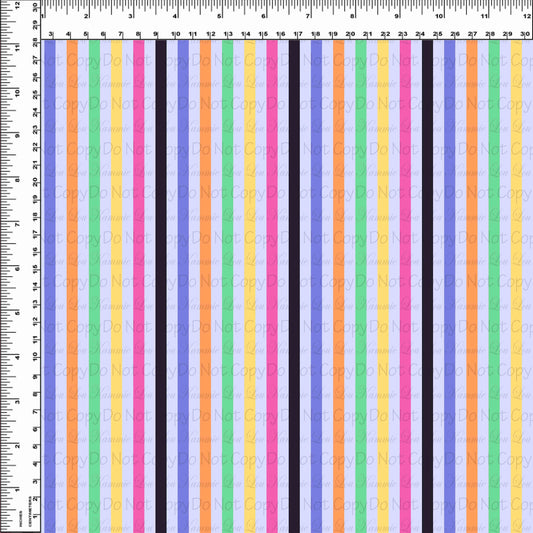 Halloween Cruise - .25 Inch Stripes - Purple