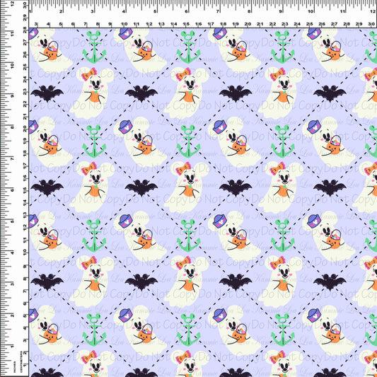 Halloween Cruise - Purple Argyle - Small Scale
