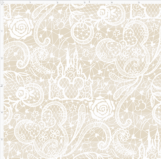 Happily Ever After Wedding-lace-beige white-small scale