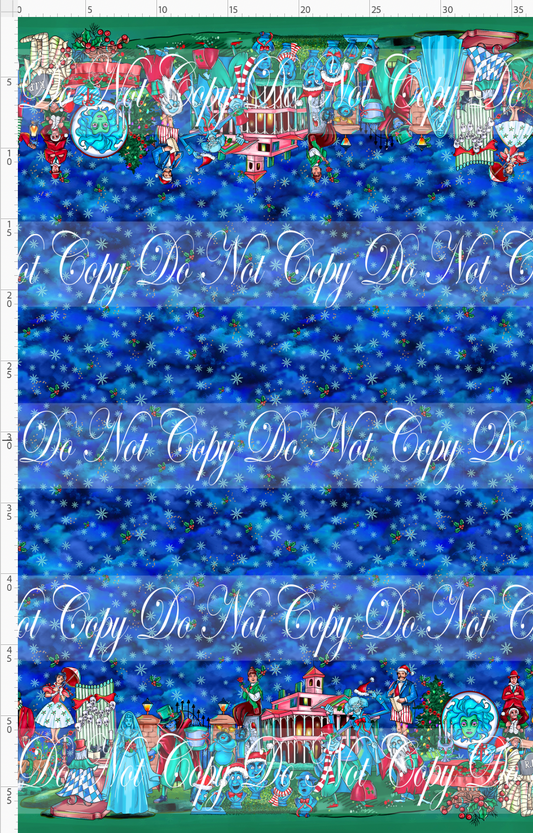 Haunted Christmas - double border