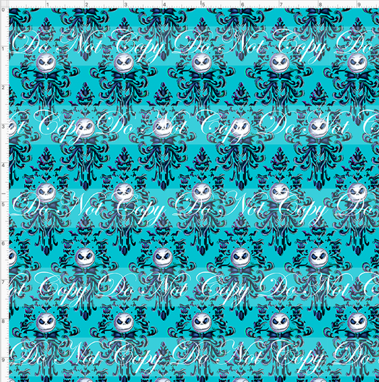 Haunted Jack-wallpaper-Teal-Regular Scale