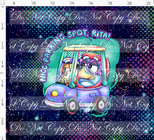Heeler Hideaway - Panel - Rita - Navy - adult
