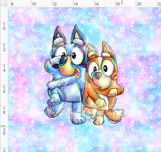 Heeler Hideaway - Panel - kids - Blue Purple - adult