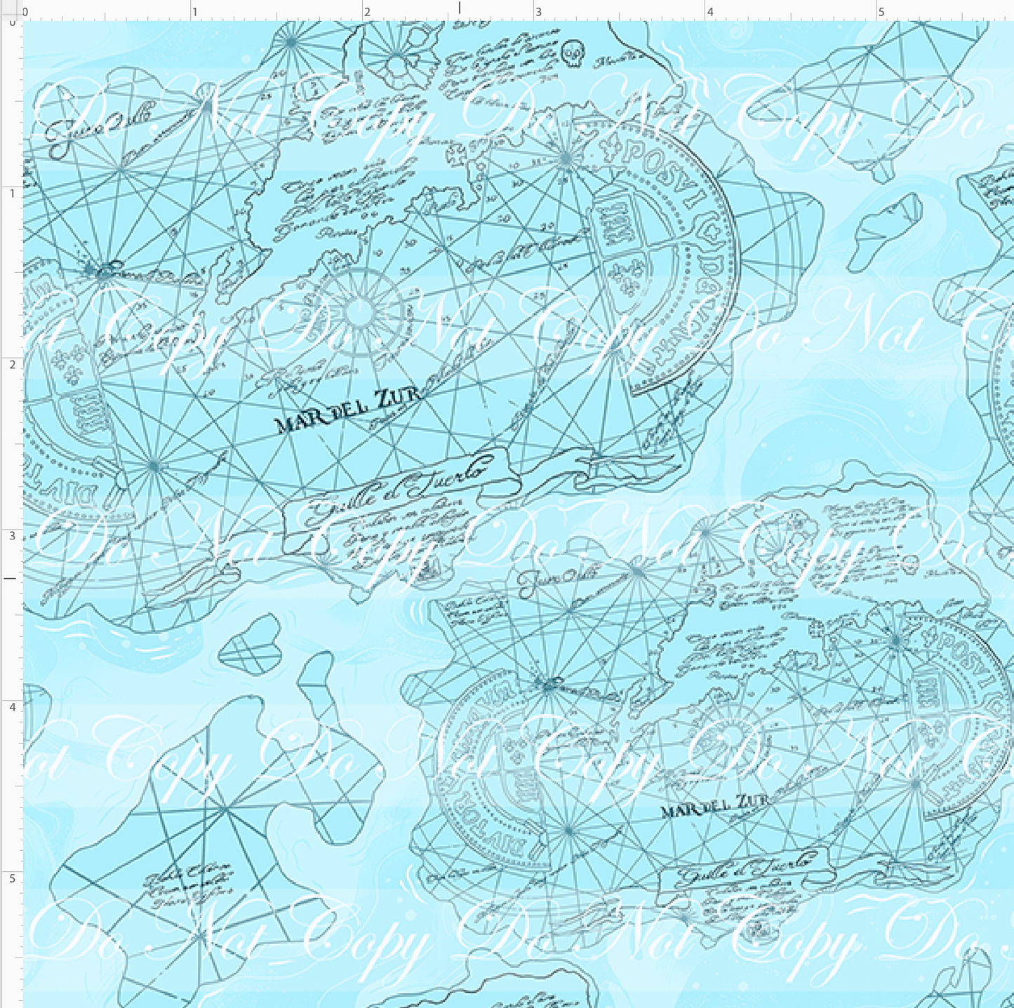 Hey you guys - map - blue - SMALL SCALE