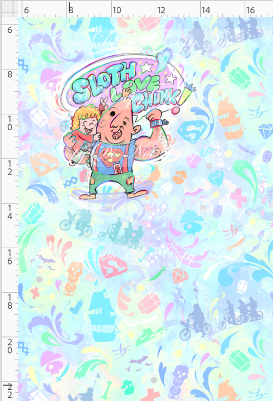 Hey you guys - panel - colorful - sloth love chunk - CHILD