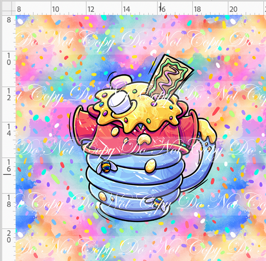 Hot Cocoa-Panel-Colorful-Bear cup-Adult