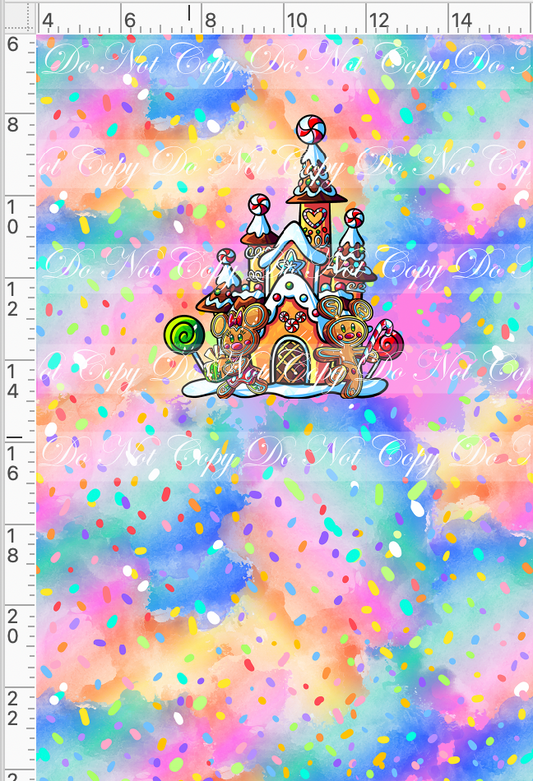 Hot Cocoa-Panel-Colorful-Gingerbread mouse-Child