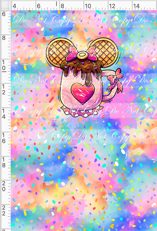 Hot Cocoa-Panel-Colorful-Girl Mouse cup-Child