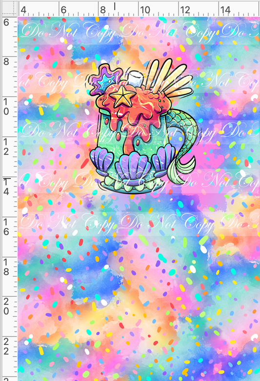 Hot Cocoa-Panel-Colorful-Mermaid cup-Child