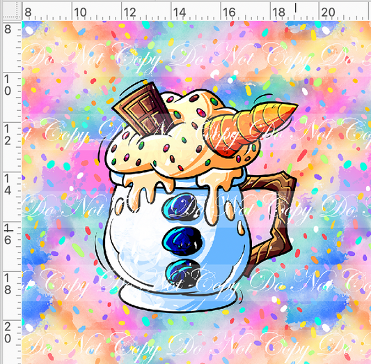 Hot Cocoa-Panel-Colorful-Snowman cup-Adult