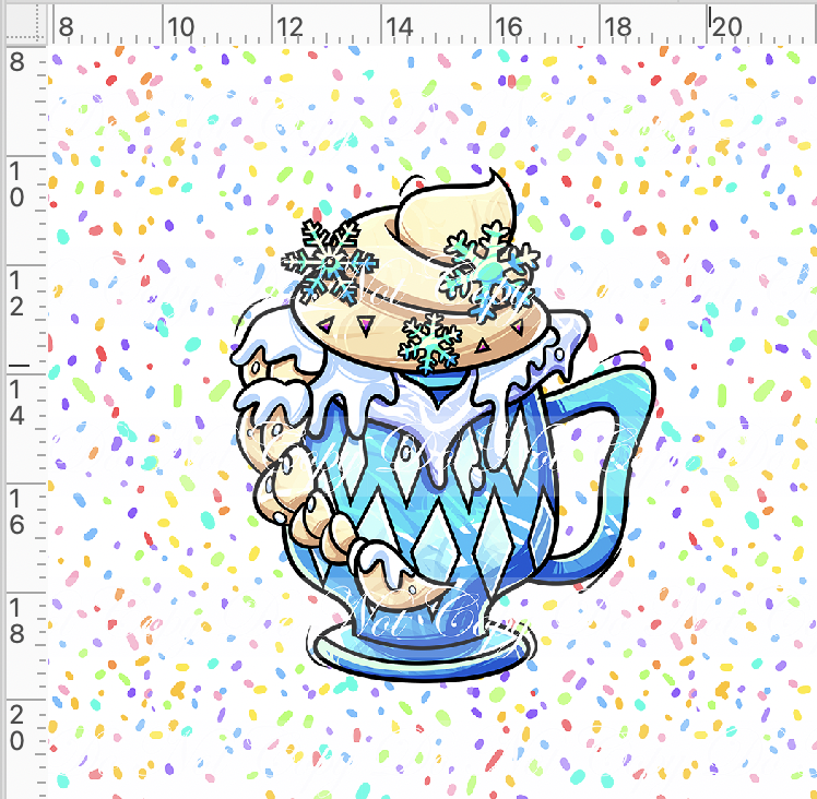 Hot Cocoa-Panel-White-Snow Queen cup-Adult