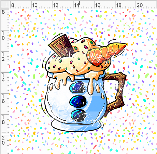 Hot Cocoa-Panel-White-Snowman cup-Adult