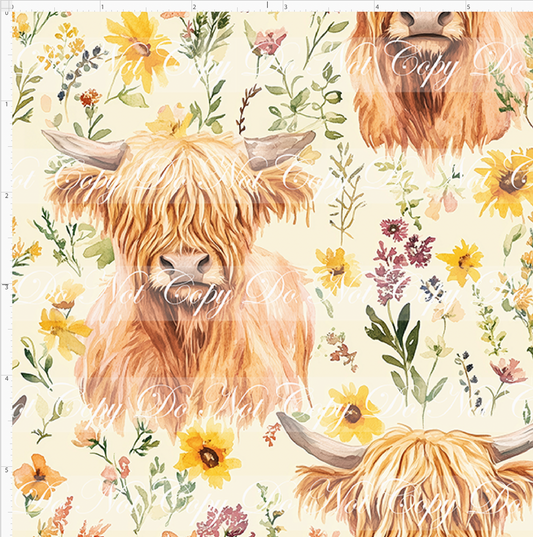 Hyland Cows - Main with wildflower - small Scale