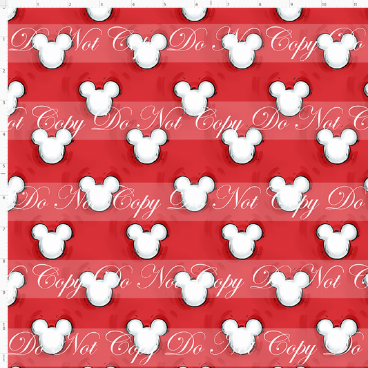 It started with a mouse-mouse heads-1 inch-red and white