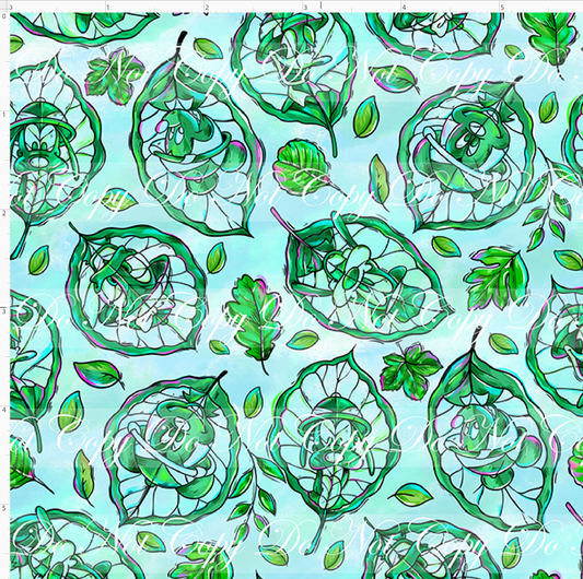 Jungle Journey - Character Leaves - Small Scale - Light Blue