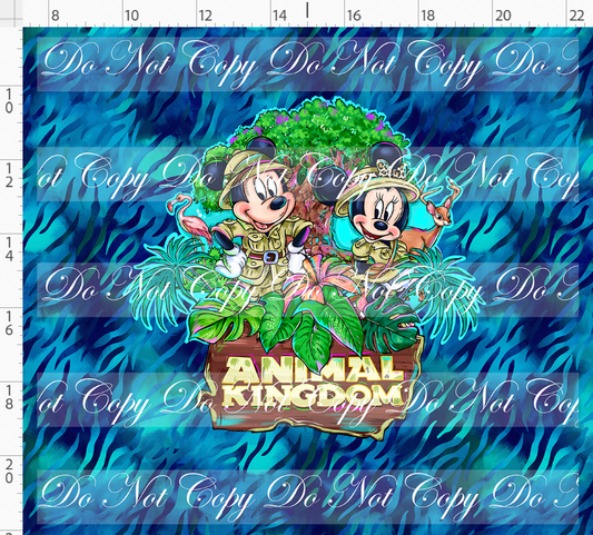 Jungle Journey - Panel - Duo - ADULT - Dark Blue