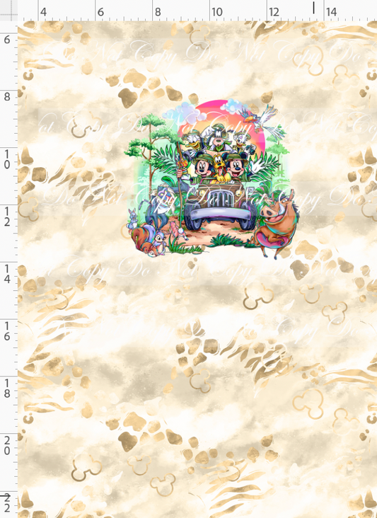 Jungle Journey - Panel - Jeep Ride - CHILD - Tan