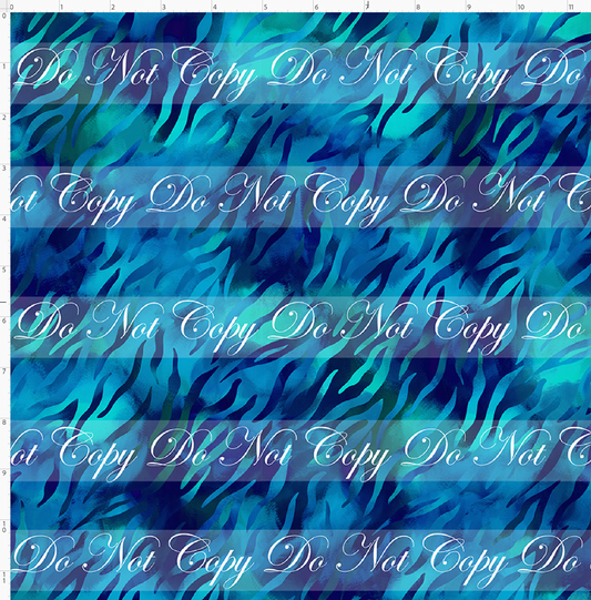 Jungle Journey - Zebra Stripes - Dark Blue