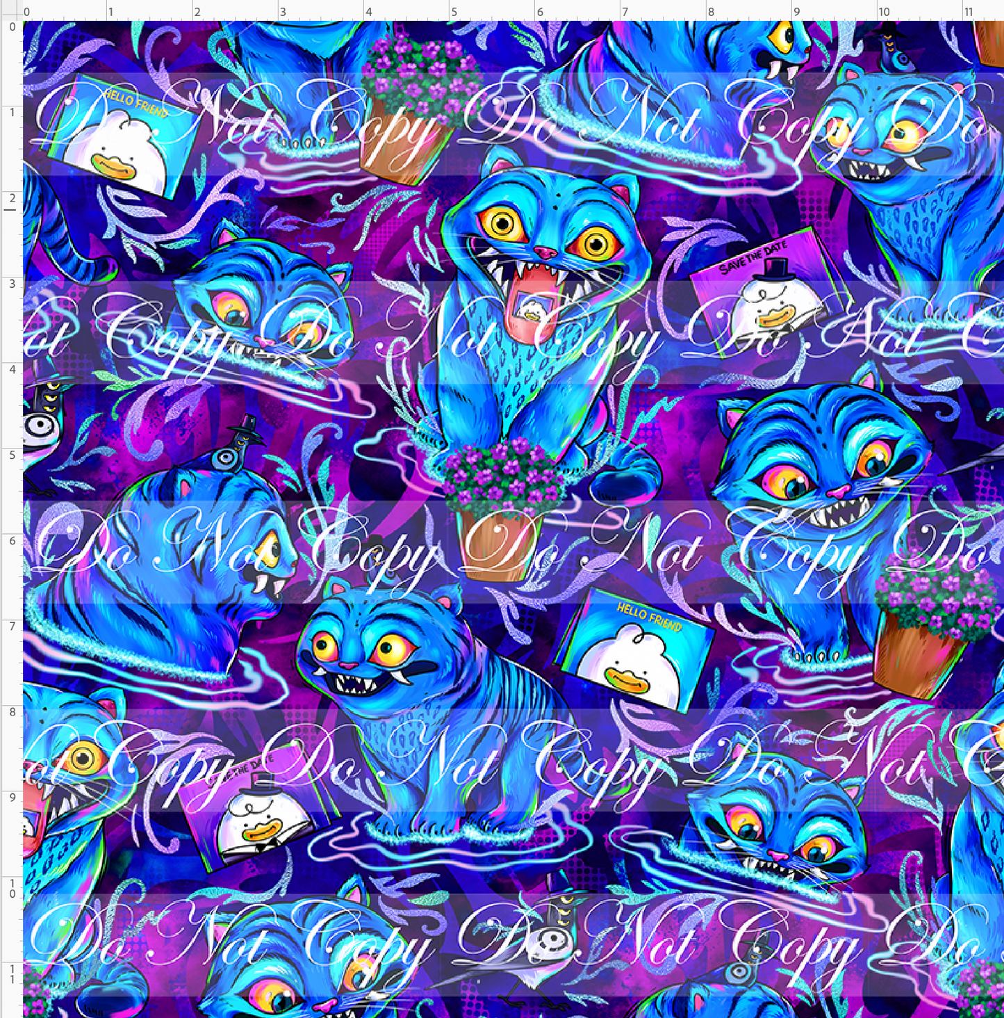 KPOP Huntrix -Tiger - Blue Pink - REGULAR SCALE