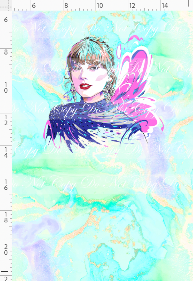 Karma & Chaos-Panel-Blue dress-green blue-child