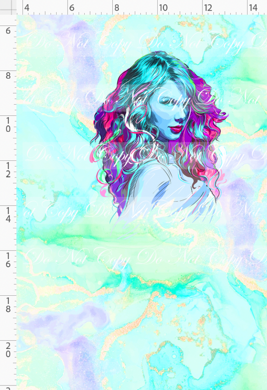 Karma & Chaos-Panel-Face-green blue-child