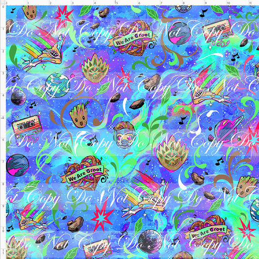 Kawaii Lord of the Galaxy - coordinate - blue - REGULAR SCALE