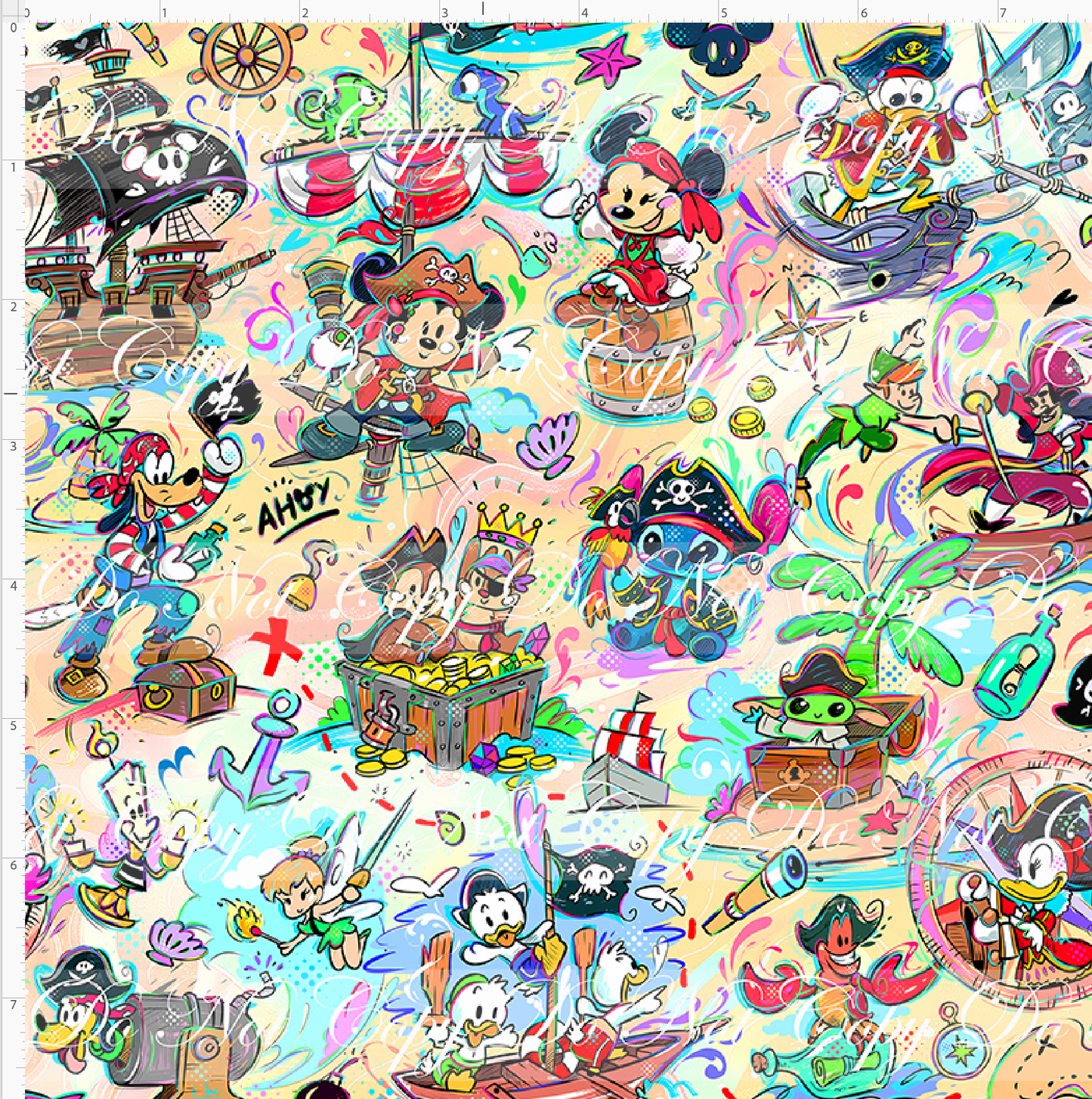 Kawaii Pirates - Main - tan - SMALL SCALE