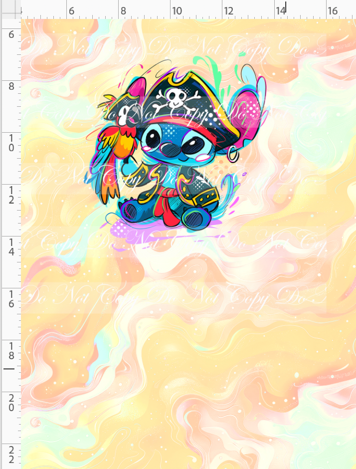 Kawaii Pirates - panel - 626 - tan - CHILD