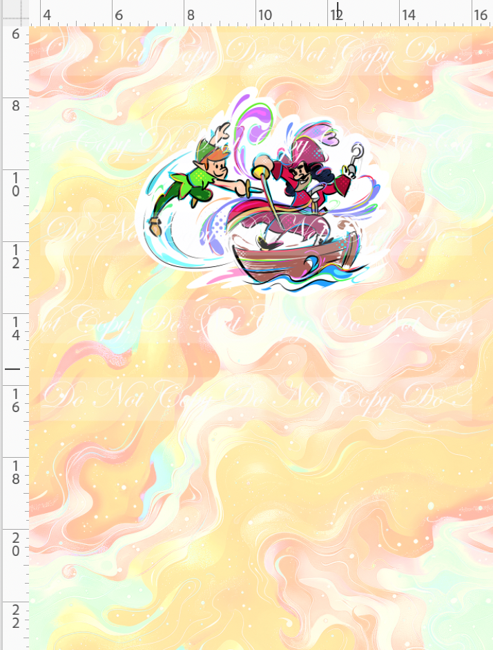 Kawaii Pirates - panel - Peter - tan - CHILD