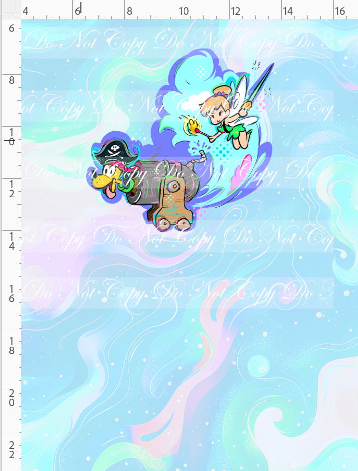 Kawaii Pirates - panel - Tink - pastel - CHILD