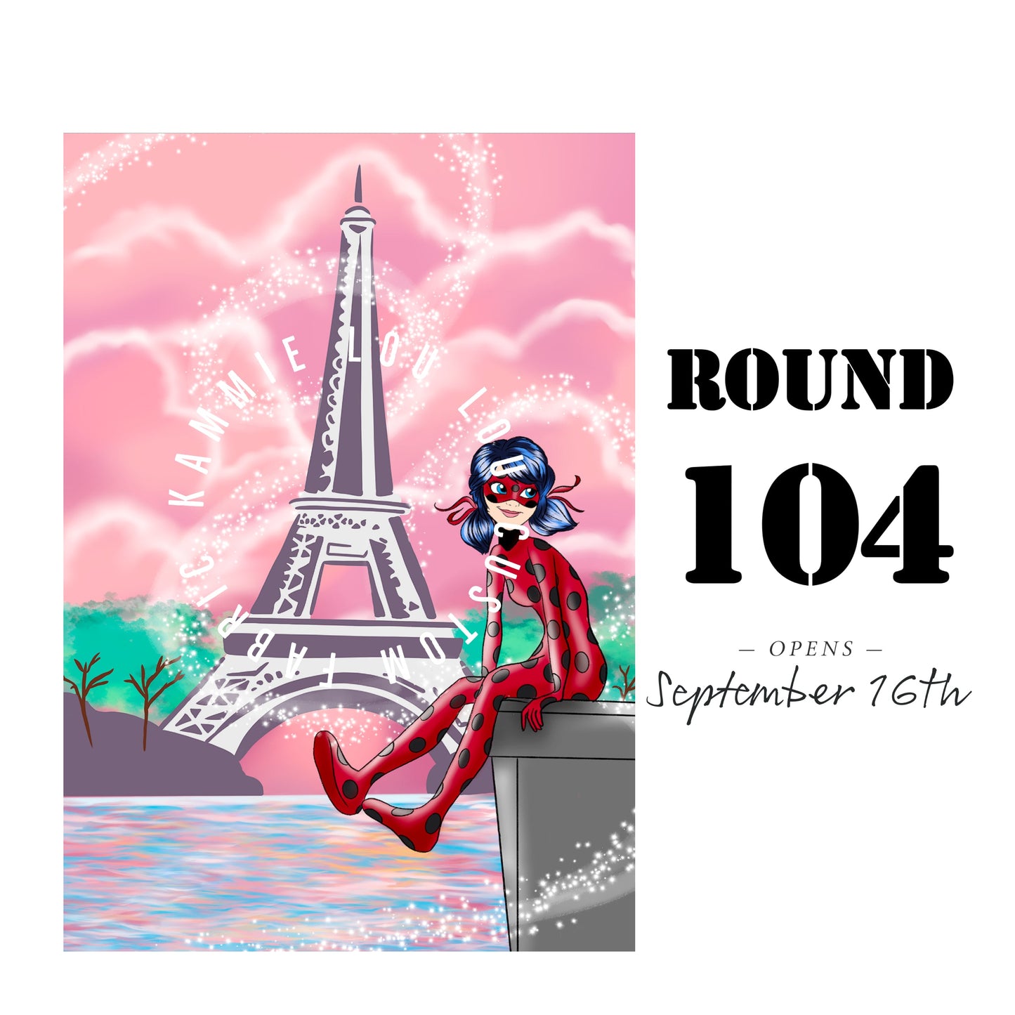 Ladybug Girl - Full Size Blanket Panel 58W x 72H