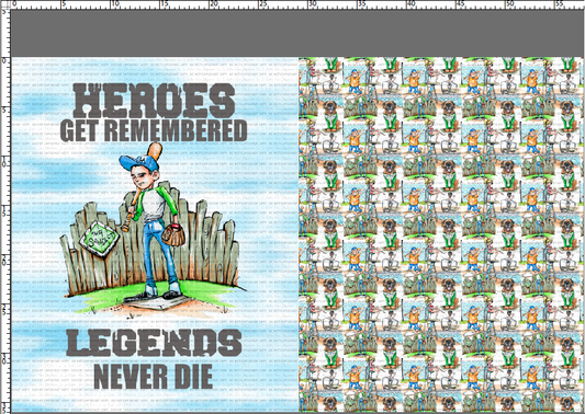 Legends Never Die - Childrens Blanket Panel 58W x 36H