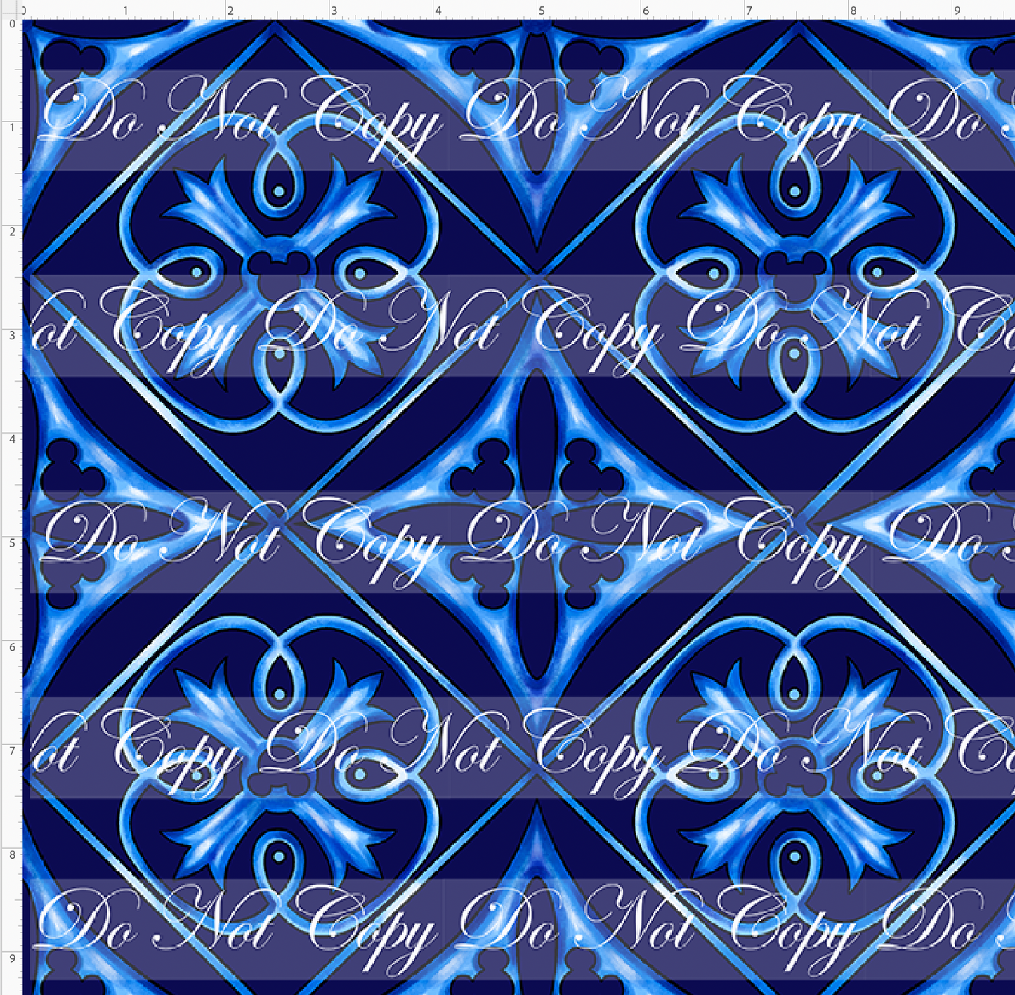 Lemon Drop Mouse - Filagree - Navy - Regular Scale