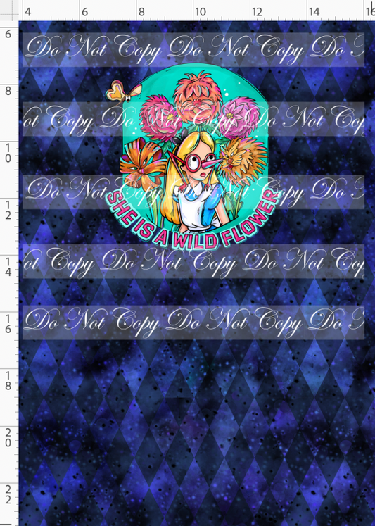 Lost in Wonderland-Panel-Wonderland-Navy Black-child