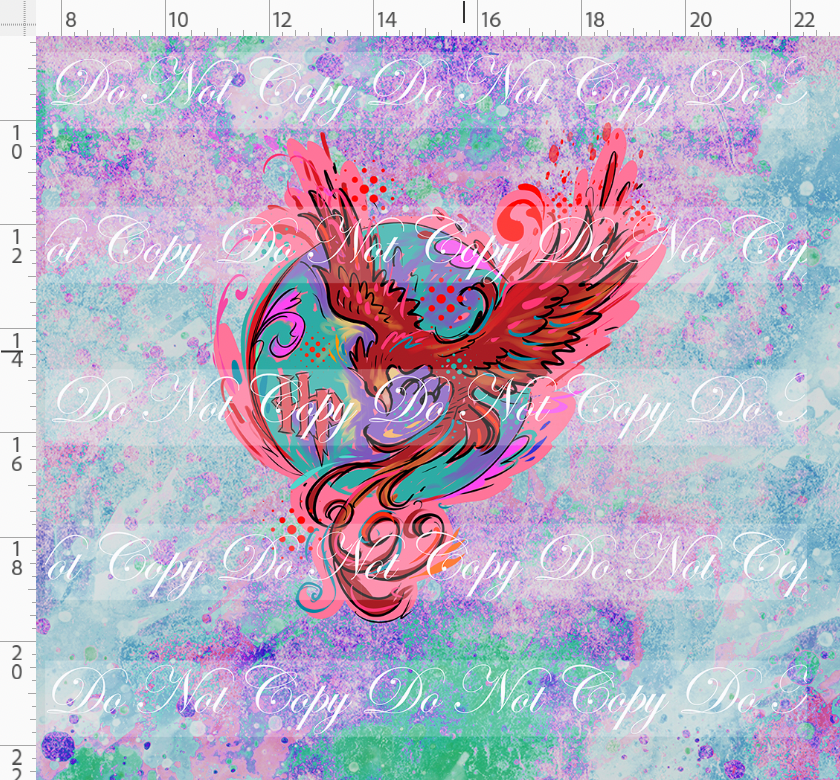 Magical Mischief-panel-pheonix-multicolor simple background-adult