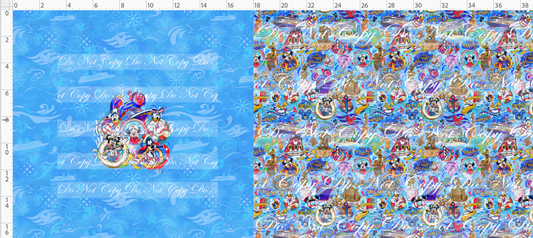 Magical Voyages - Bag Maker Roll - Small Scale max 6x6 image  - light blue