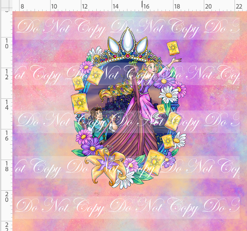 Maiden in the Tower - panel - colorful - frame - ADULT