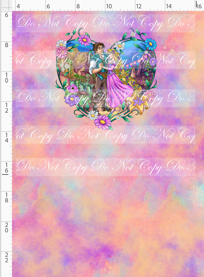 Maiden in the Tower - panel - colorful - heart - CHILD