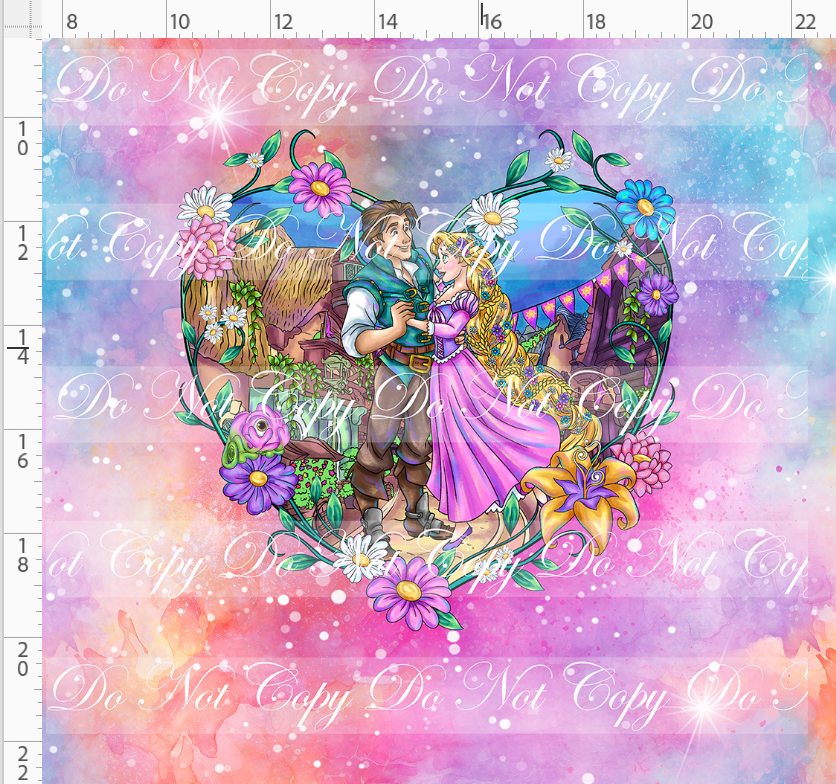 Maiden in the Tower - panel - heart - pink - ADULT