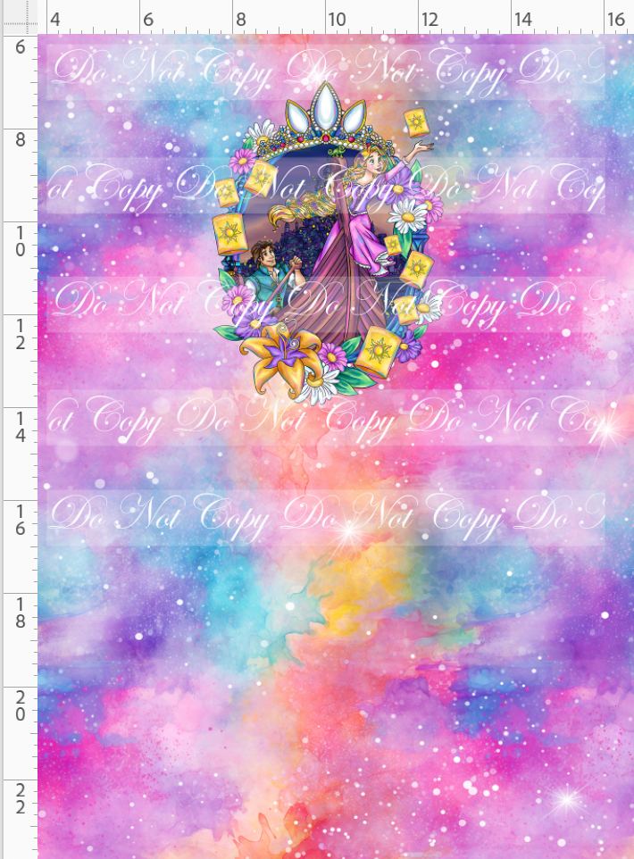 Maiden in the Tower - panel - pink - frame - CHILD